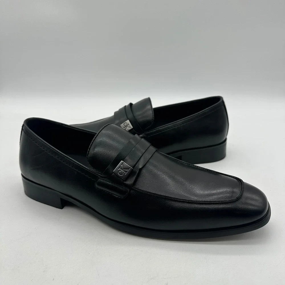 Calvin Klein CMJIMNON-R Mens Size‎ 9.5 Jameson Loafers Black Slip-On Dress Shoes